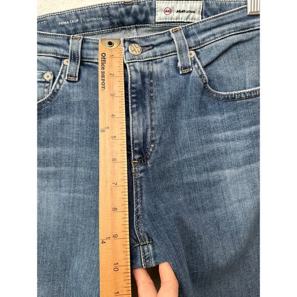 AG Adriano Goldschmied Prima Crop Cigarette Jeans Blue Women’s 29R - Picture 10 of 11